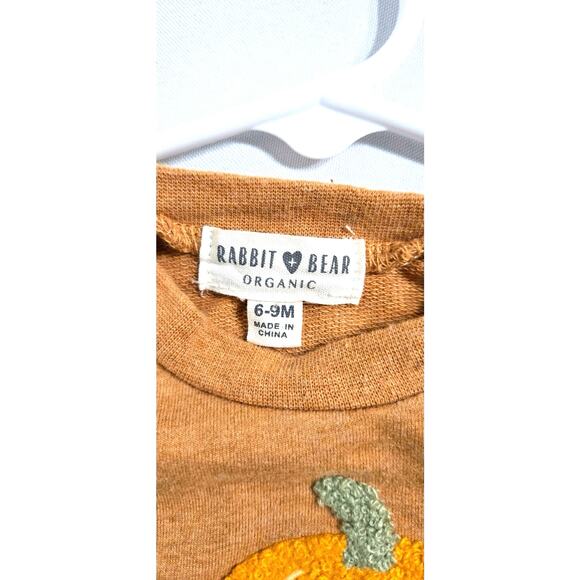 Rabbit +Bear pumpkin sweatshirt. Size 6-9 months. - Picture 6 of 8